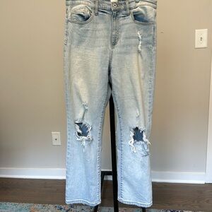 Distressed jeans